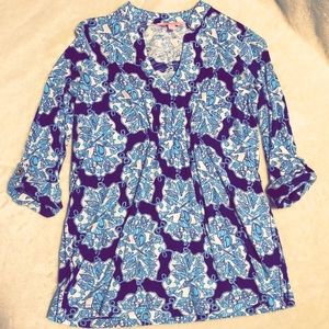 Lilly Pulitzer Costa Tunic in Hey Sailor